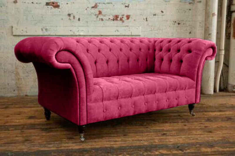 JVmoebel 2-Sitzer 2 Sitzer Chesterfield Couch Sofa Polster Sofas Design Sofas Sofort, 1 Teile