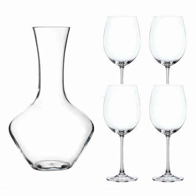 Nachtmann Rotweinglas Vivendi Premium Dekantier Set 5-tlg., Kristallglas
