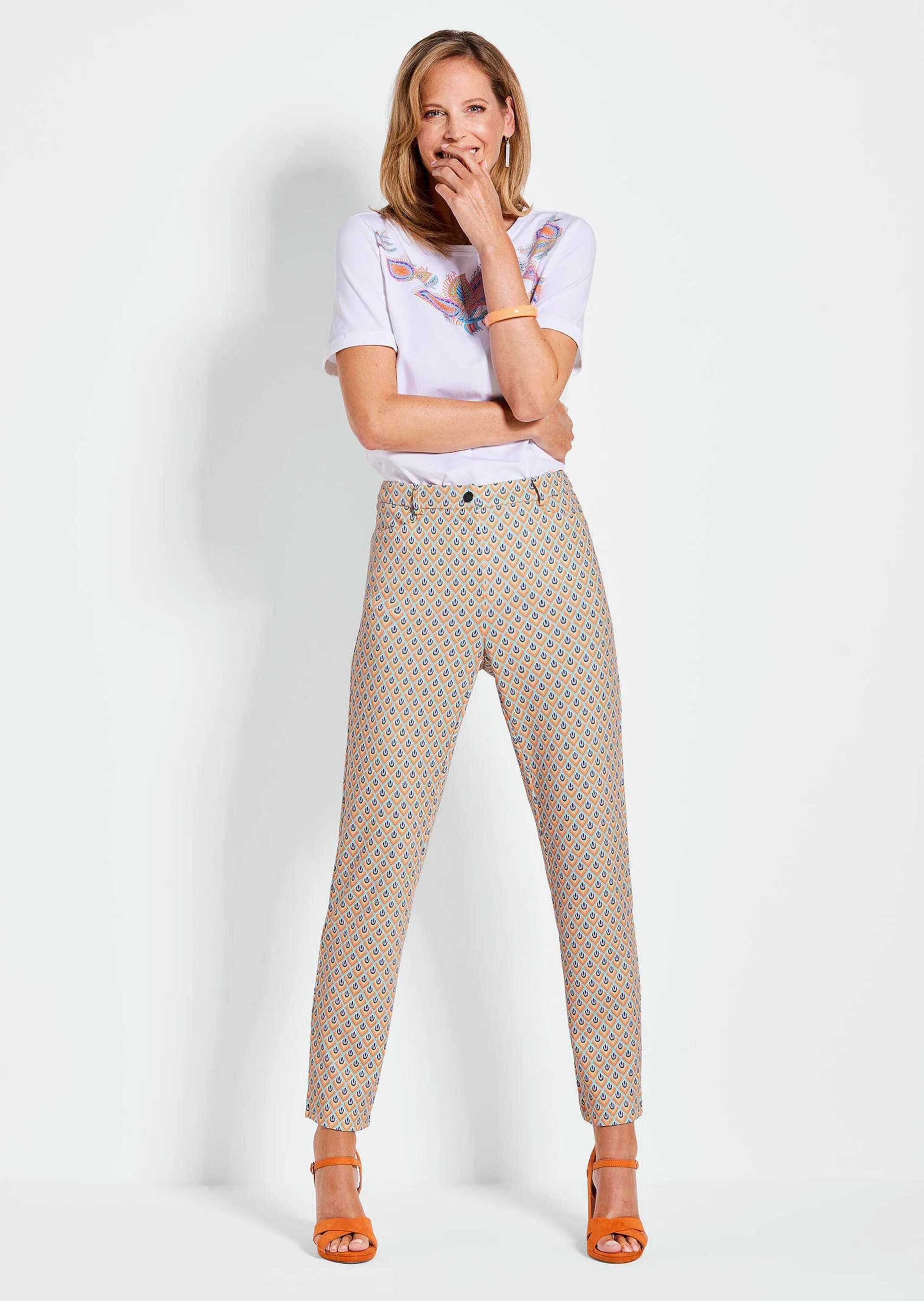 GOLDNER Stoffhose Druckhose Louisa günstig online kaufen