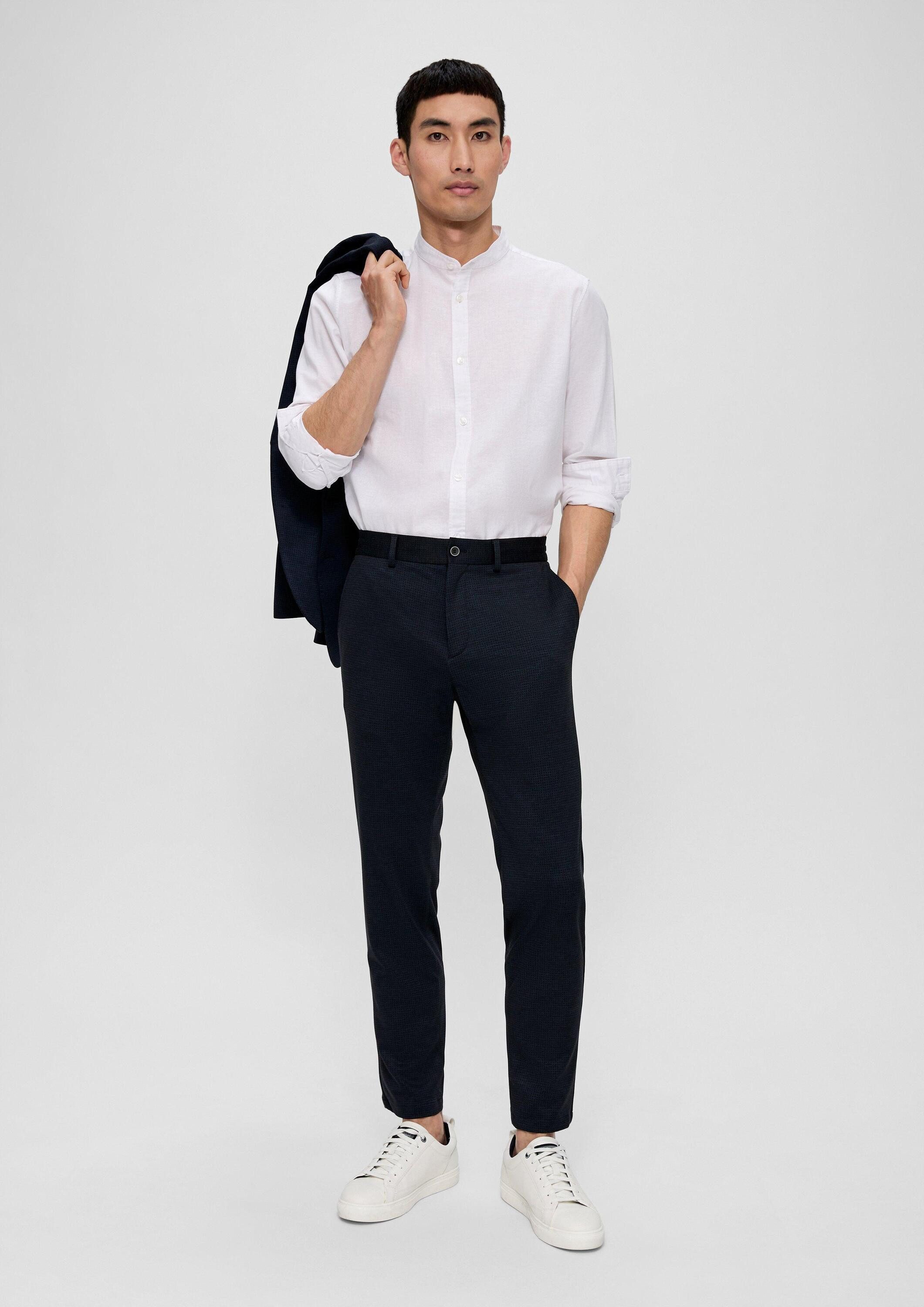 s.Oliver Chinos Hose S.OJOGG Slim: Karierte Jogg Suit-Hose