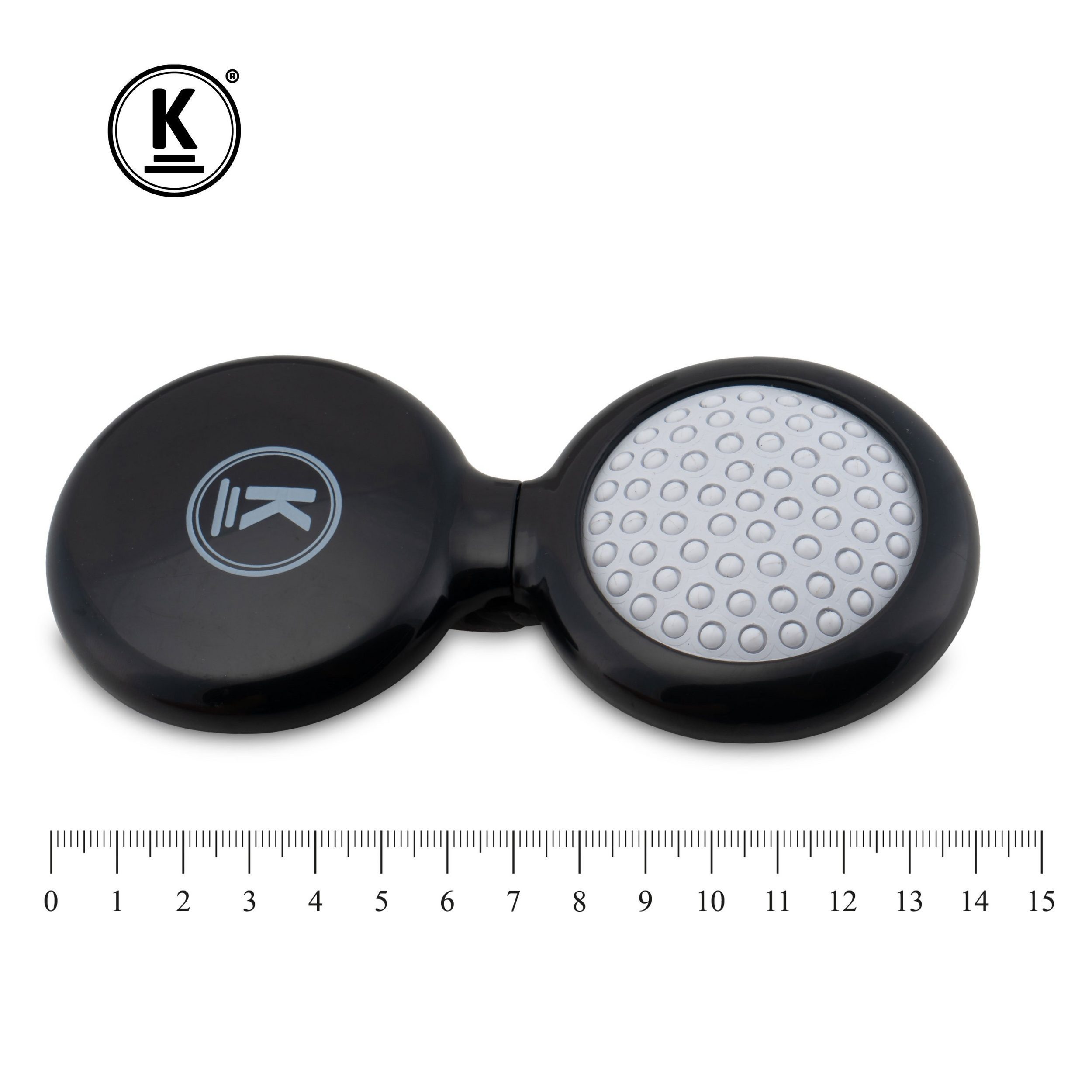 K-Pro Taschen-Kamm Haarbürste klappbar mit Spiegel für unterwegs