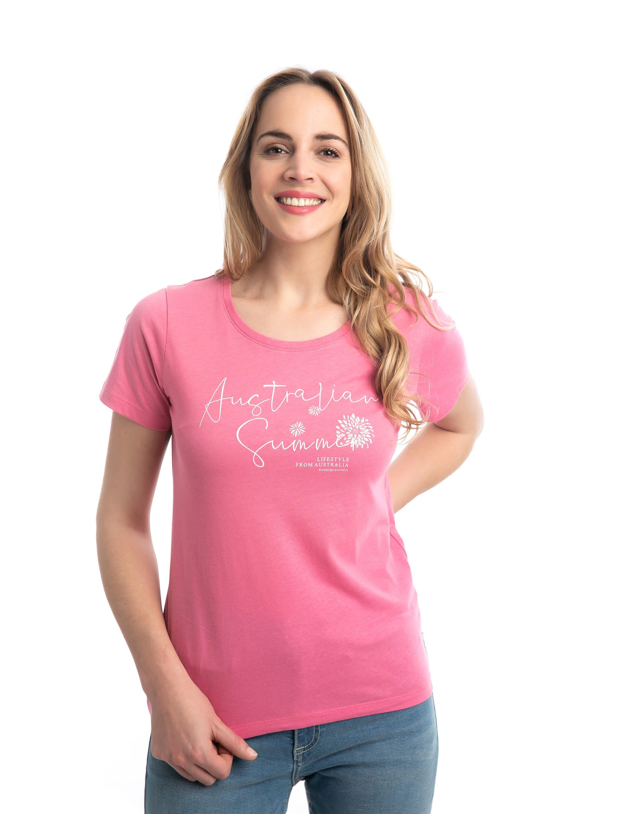 ROADSIGN australia T-Shirt Australian Summer (1, 1-tlg., 1) mit Aufdruck & Rundhalsausschnitt, 100 % Baumwolle. € 8,99