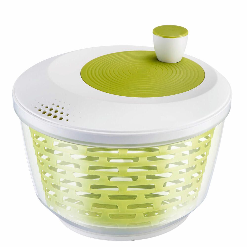 WESTMARK Salatschleuder Set 4tlg., inkl. Salatschüssel, -besteck und Dressingshaker, Kunststof