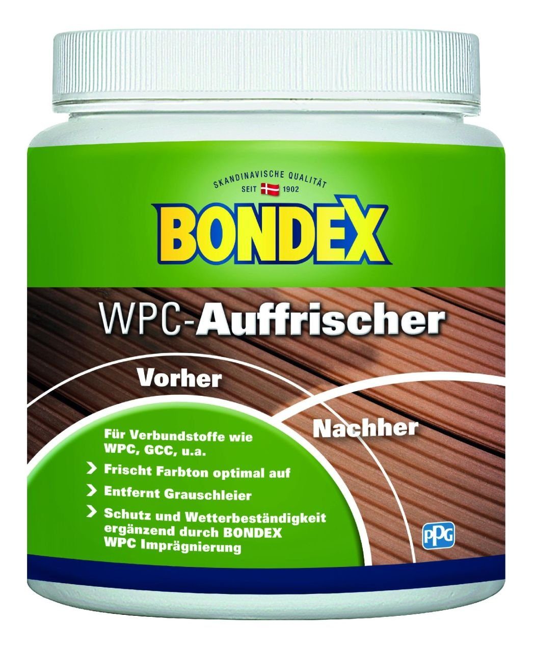 750 WPC farblos ml Bondex Bondex Auffrischer Holzpflegeöl