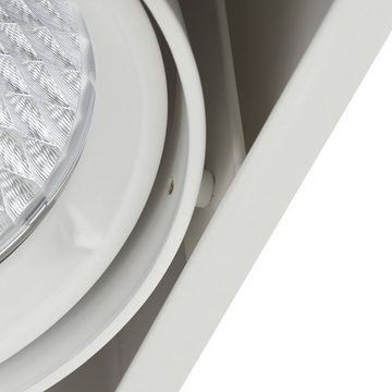 Arcchio LED Deckenleuchte Cirdan, LED-Leuchtmittel fest verbaut, warmweiß, Modern, Aluminium, Polycarbonat, weiß, inkl. Leuchtmittel, LED Lampe