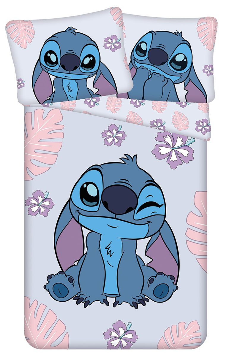 Disney Bettwäsche Disney Lilo und Stitch Bettwäsche Blüten 140 x 200 + 70 x günstig online kaufen