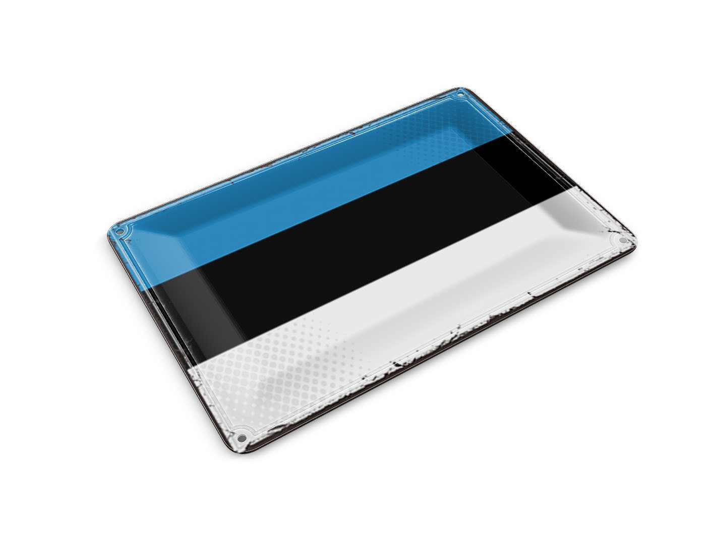 Femer GmbH Postkarte Flagge Estlands 14x10 cm Retro Flag of Estonia, unfrankiert
