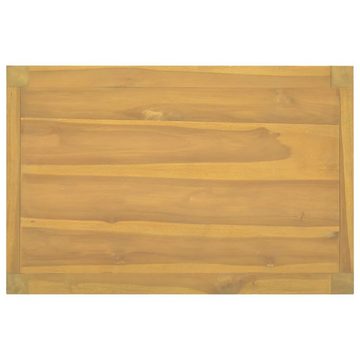 vidaXL Fächerschrank Badschrank 60x40x75 cm Massivholz Teak (1-St)