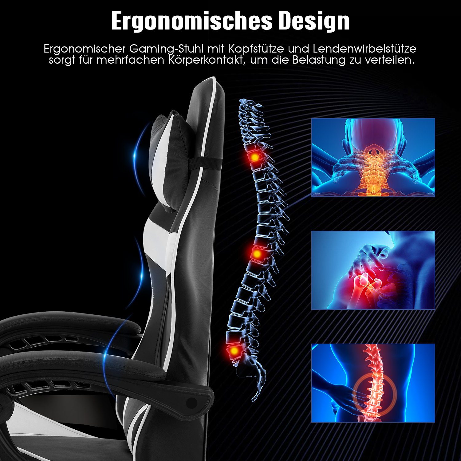 WILGOON Gaming-Stuhl Gaming Chair Ergonomischer Bürostuhl günstig online kaufen