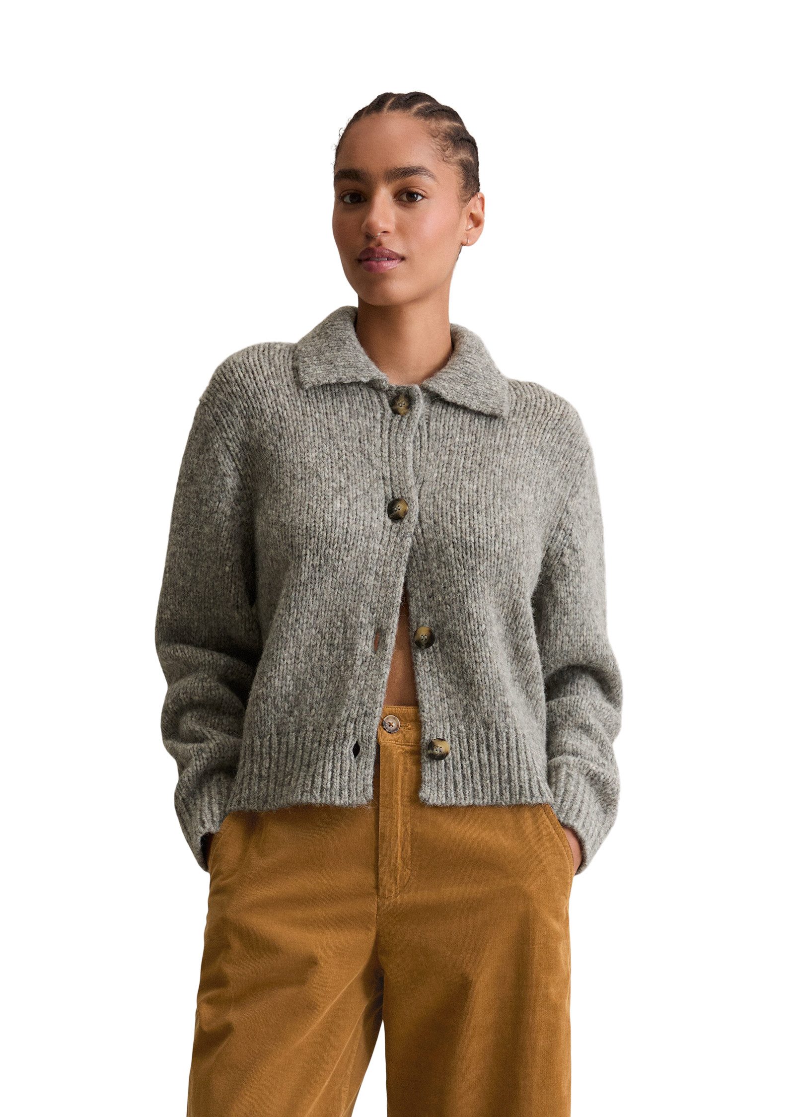 Marc O'Polo DENIM Cardigan regular fit aus weichem Schurwolle-Mix, meliert günstig online kaufen