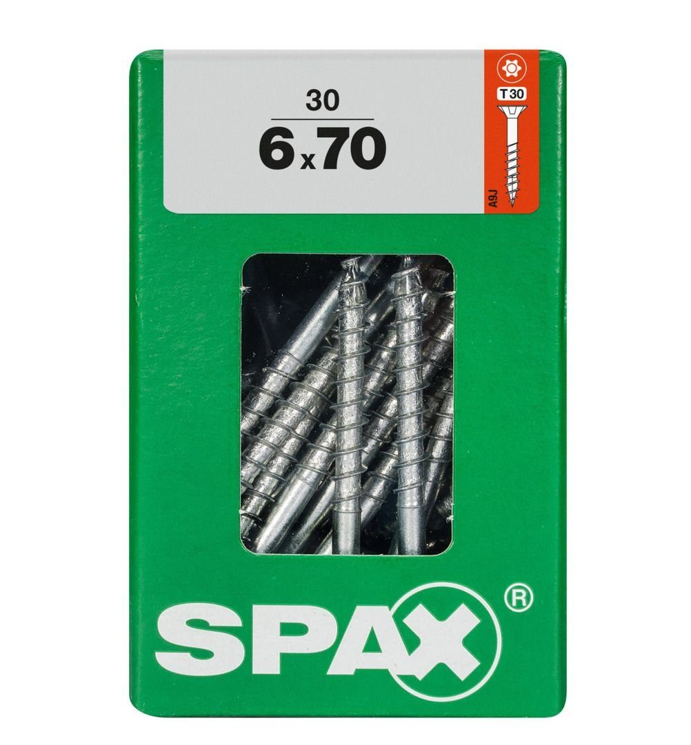 30 Spax TX 30 Universalschrauben x SPAX 6.0 - 70 Holzbauschraube mm