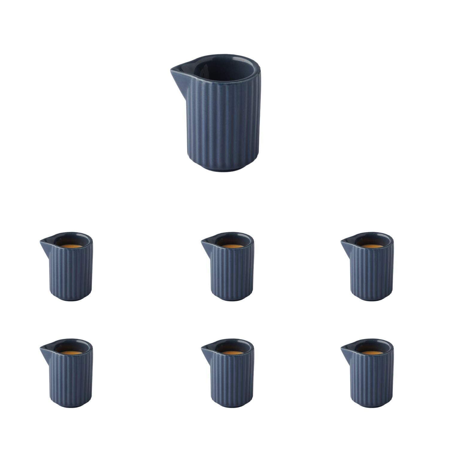 APS Milchkännchen THE GRID, 6 Stück, 0,04 l, (Set, 6-St), 40 ml Porzellan