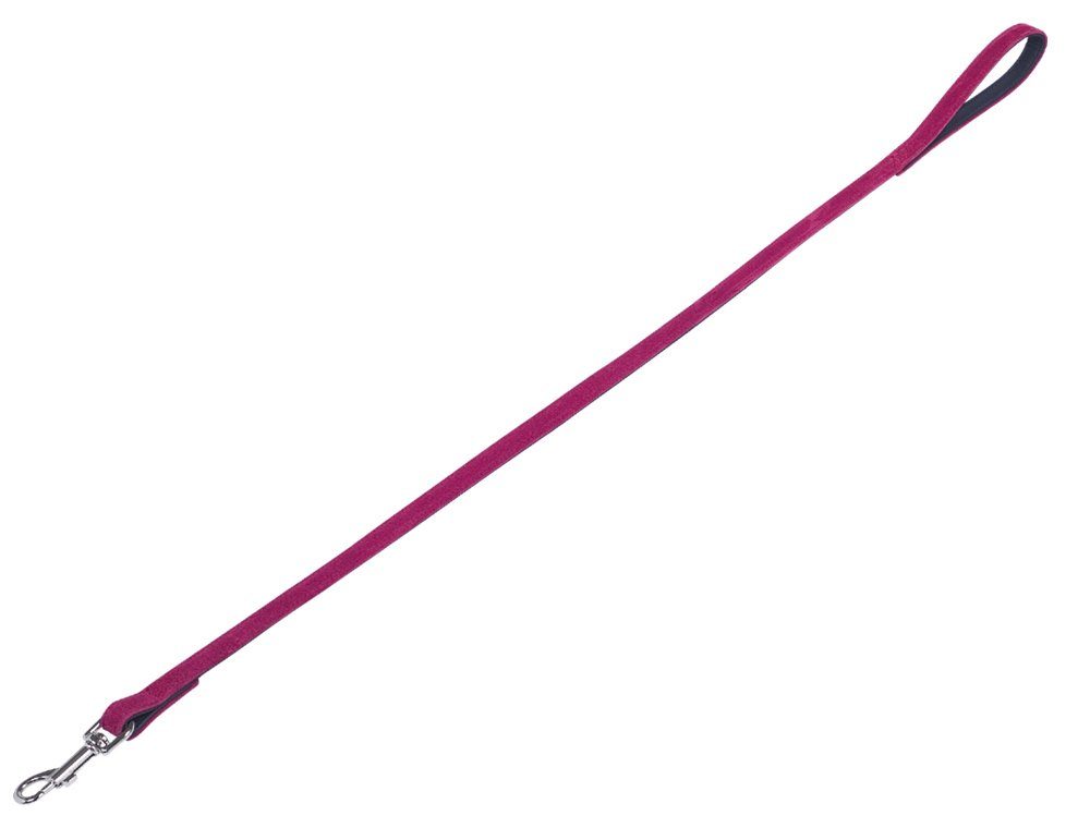 Hundeleine Velours, Veloursleder, aus italienischen Rinderhäuten hergestellt (EU zertifiziert)