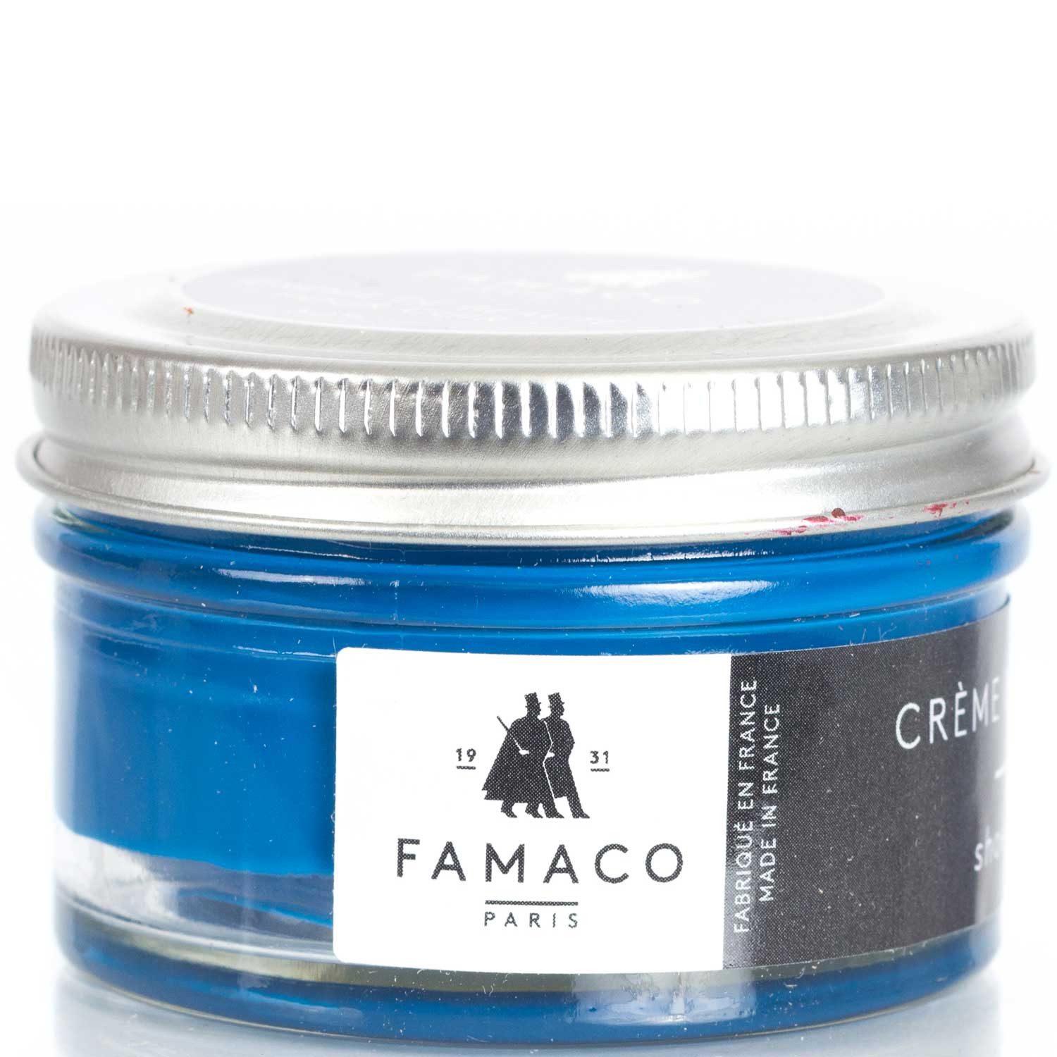 Famaco FAMACO Ledercreme Schuhemulsion für Glattleder 50 ml Blau-Töne Schuhcreme