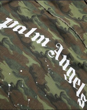 PALM ANGELS PALM ANGELS Camo Loose Shirt Paint-splatter Festival Jacke Military Ar Sneaker