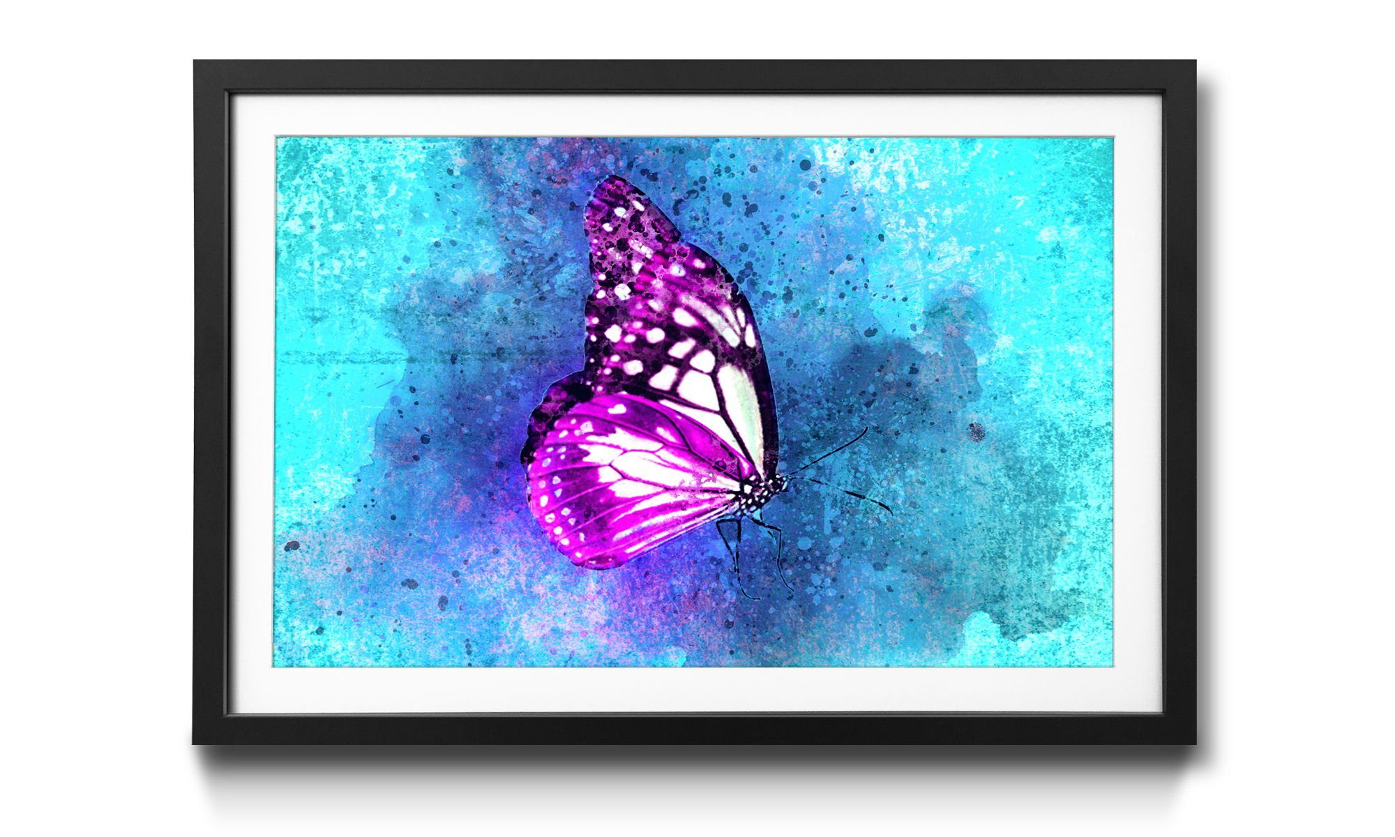 WandbilderXXL Bild mit Rahmen Into Heaven, Schmetterling, Wandbild, in 4 Größen erhältlich