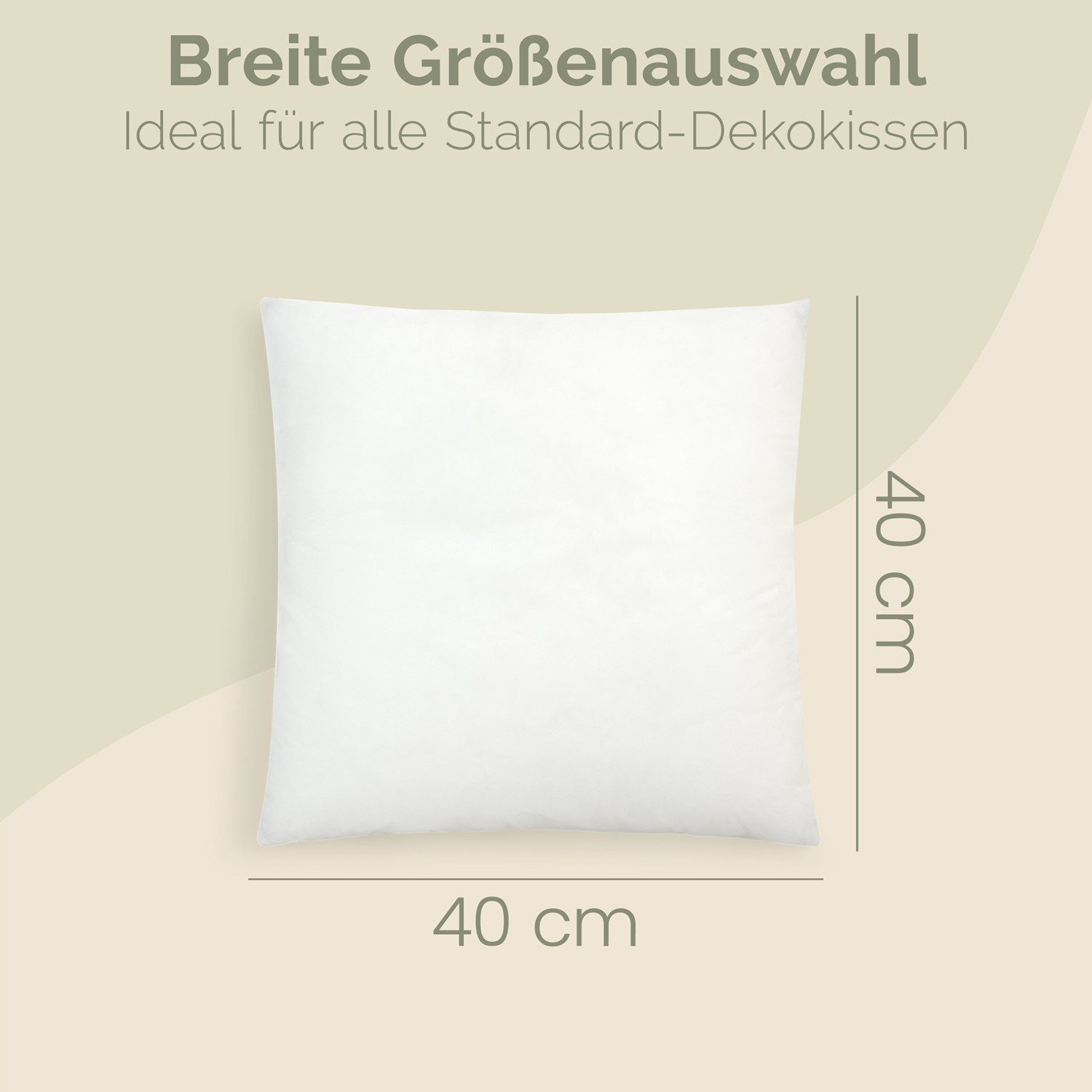 Blumtal Kissenfüllung Blumtal Kissenfüllung - Oeko-TEX zertifizierte Füllung, Füllkissen in verschiedenen Größen