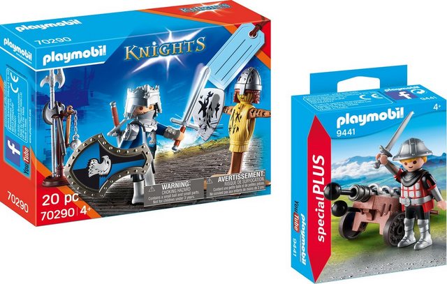 Image of Playmobil® Konstruktions-Spielset »Ritter mit Kanone (9441), Special Plus und Geschenkset Ritter (70290), Knights«, (Set, 2 St), Made in Europe