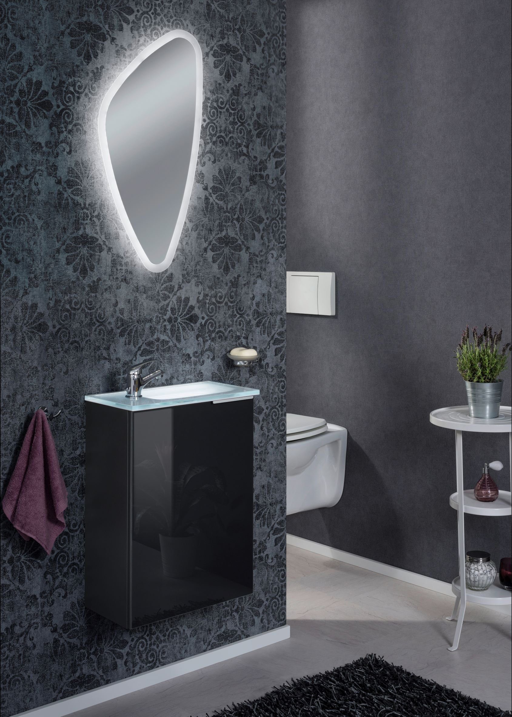 FACKELMANN Waschbeckenunterschrank SBC Badmöbel für Gäste-WC, Breite ca. 45 cm