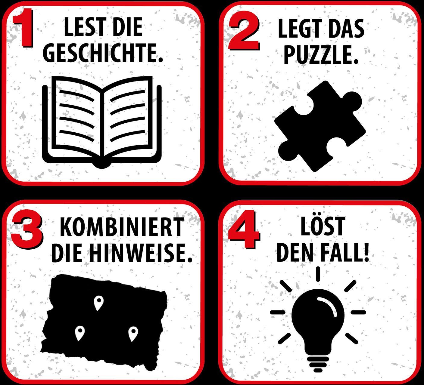 Kosmos Puzzle Made Kids Achtung, Krimipuzzle Meeresungeheuer!, Germany 150 Puzzleteile, ??? Die in drei