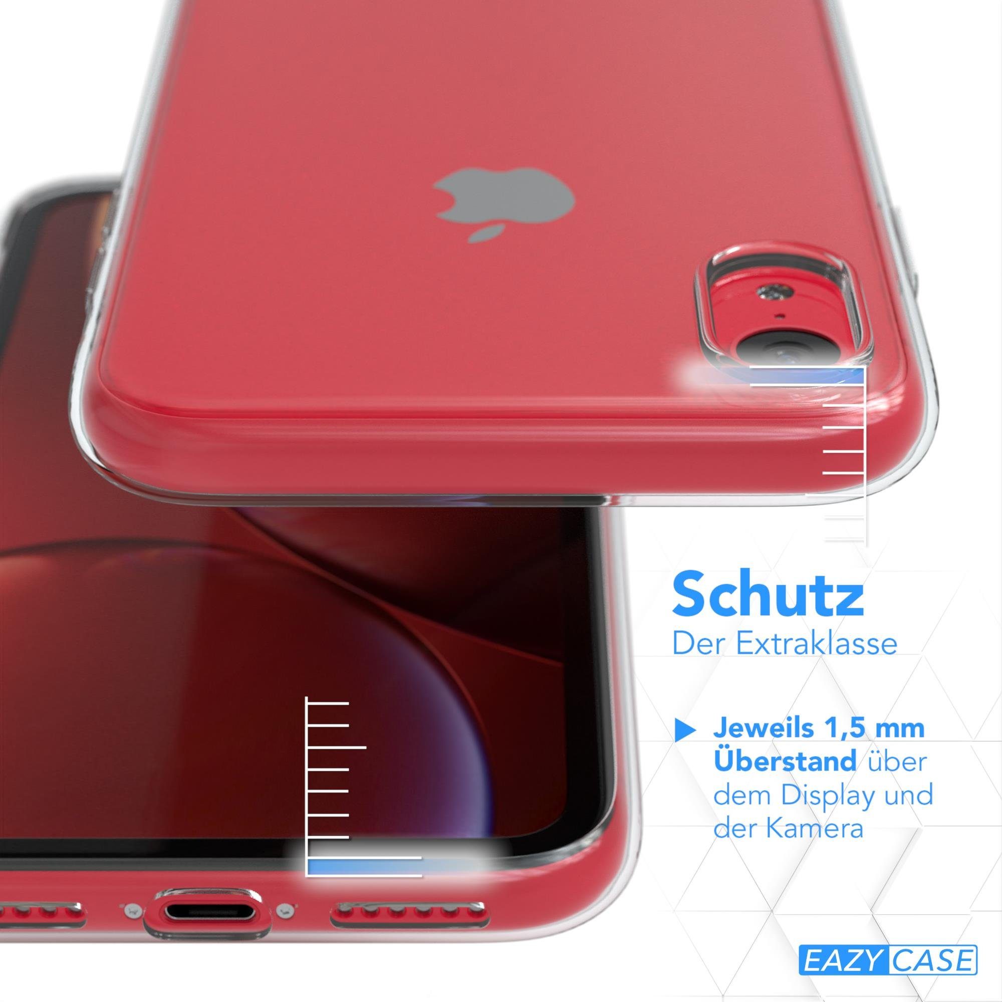 EAZY CASE Handyhülle Slimcover Clear für Apple iPhone XR 6,1 Zoll, durchsichtige Hülle Ultra Dünn Silikon Backcover TPU Telefonhülle Klar
