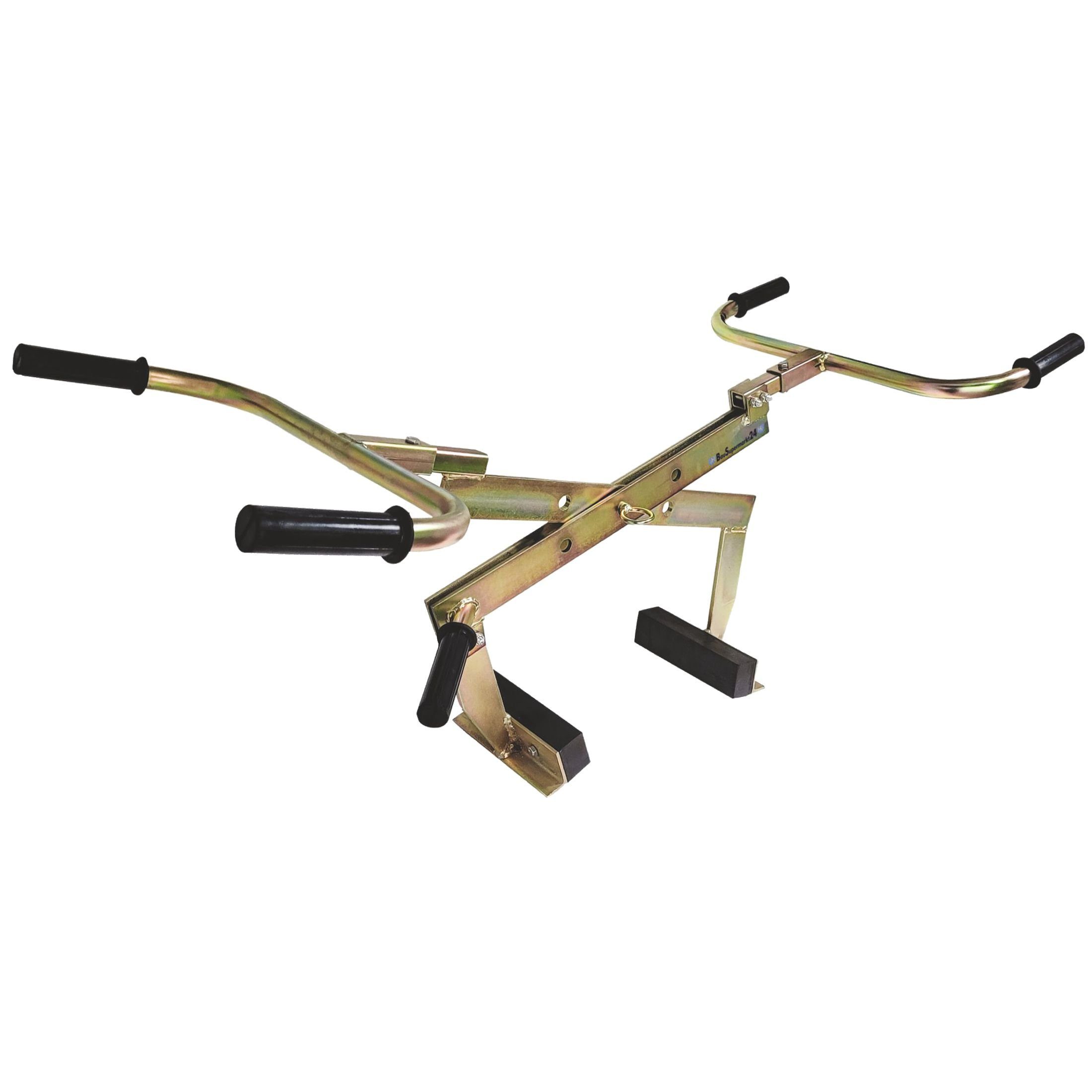 BauSupermarkt24 Plattenheber 2-Mann Bordstein-Versetzzange 200 KG Tragkraft 55 cm Spannweite, -]