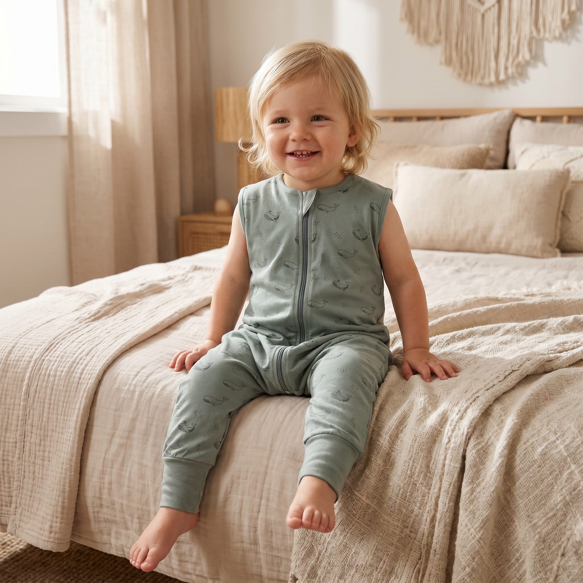 Fillikid Babyschlafsack mit Beinen, TOG 2,5, für das ganze Jahr und Raumtemperaturen von 15-21°C