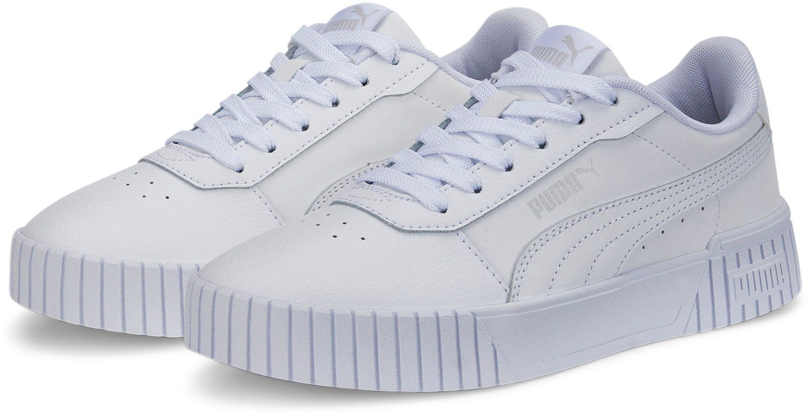 White-Puma für PUMA JR Jugendliche Sneaker White-Puma 2.0 Puma Silver CARINA