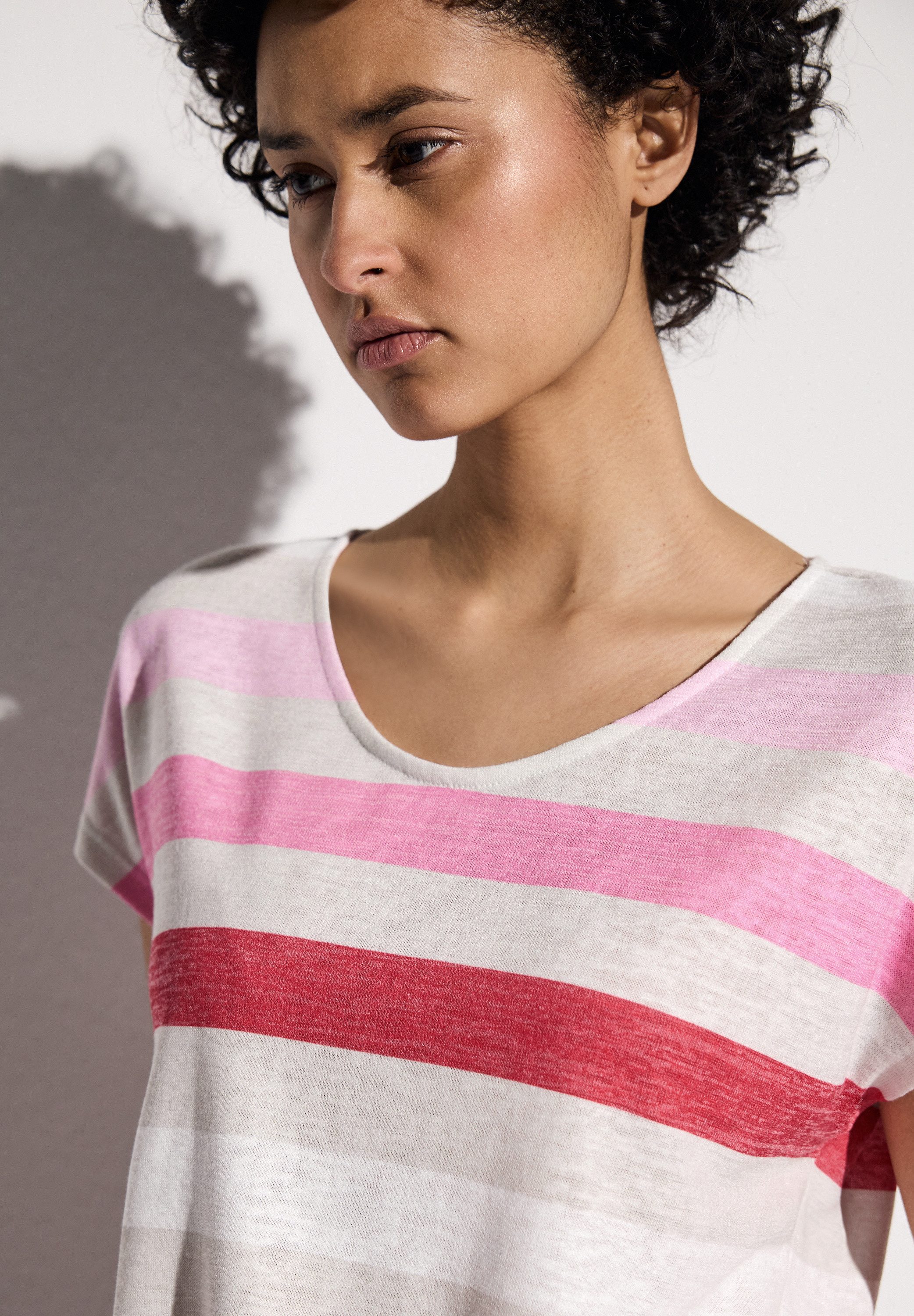 STREET ONE Shirttop mit Streifenmuster