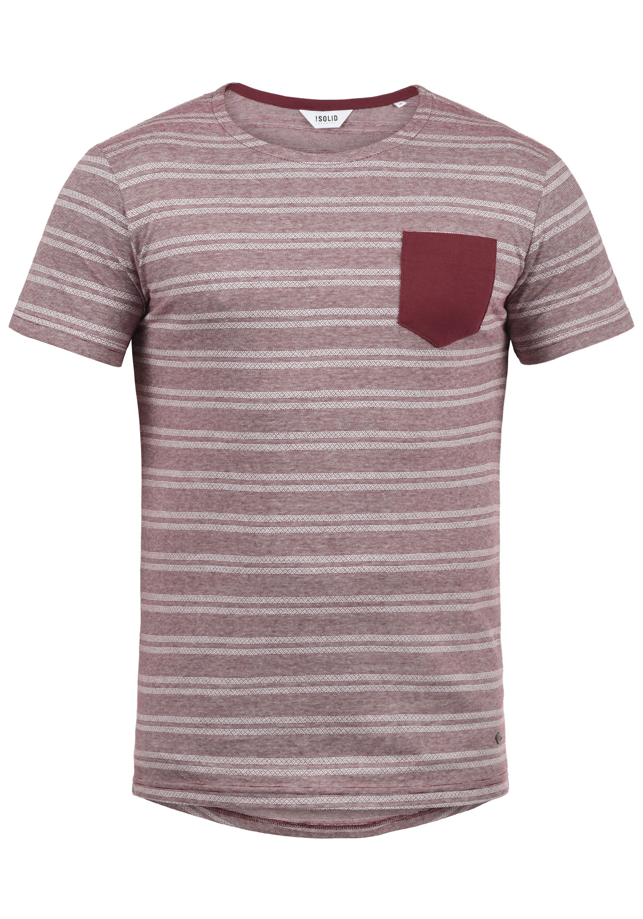 !Solid Rundhalsshirt SDFidel Kurzarmshirt mit Brusttasche günstig online kaufen