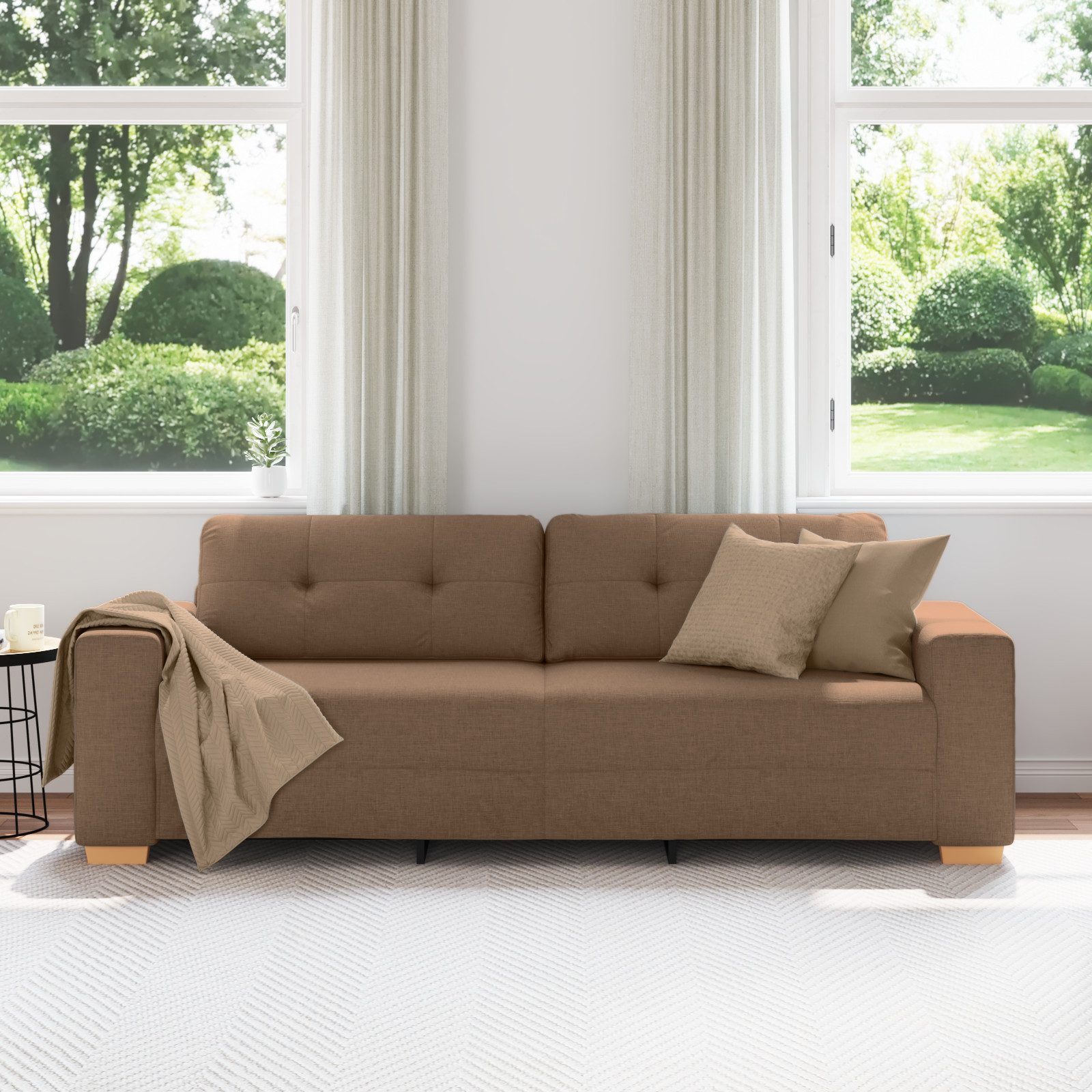 vidaXL Sofa Sofa 3-Sitzer Braun 180 günstig online kaufen