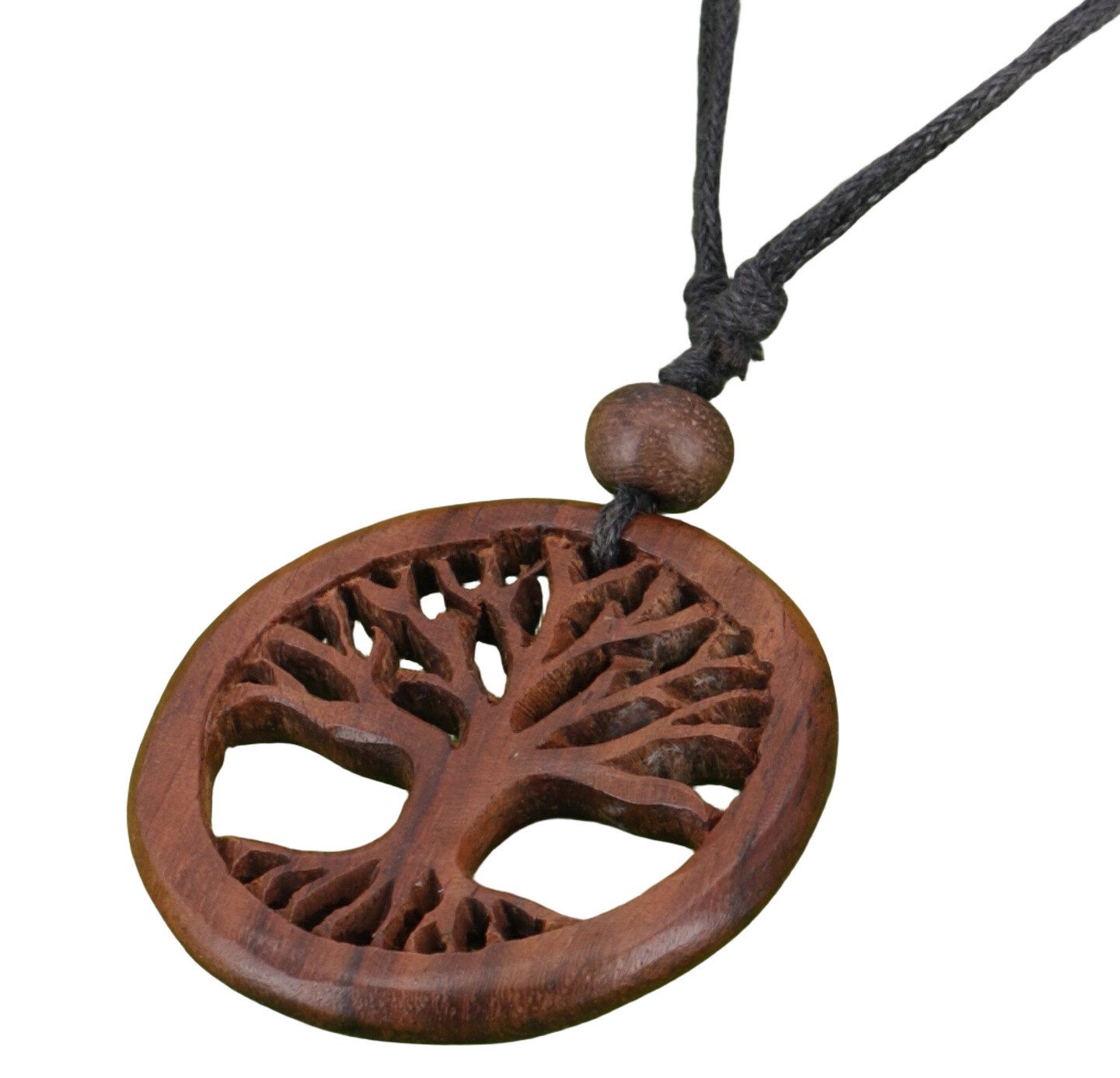 Guru-Shop Perlenkette Ethno Holzschmuck, Halskette, Surferkette -..