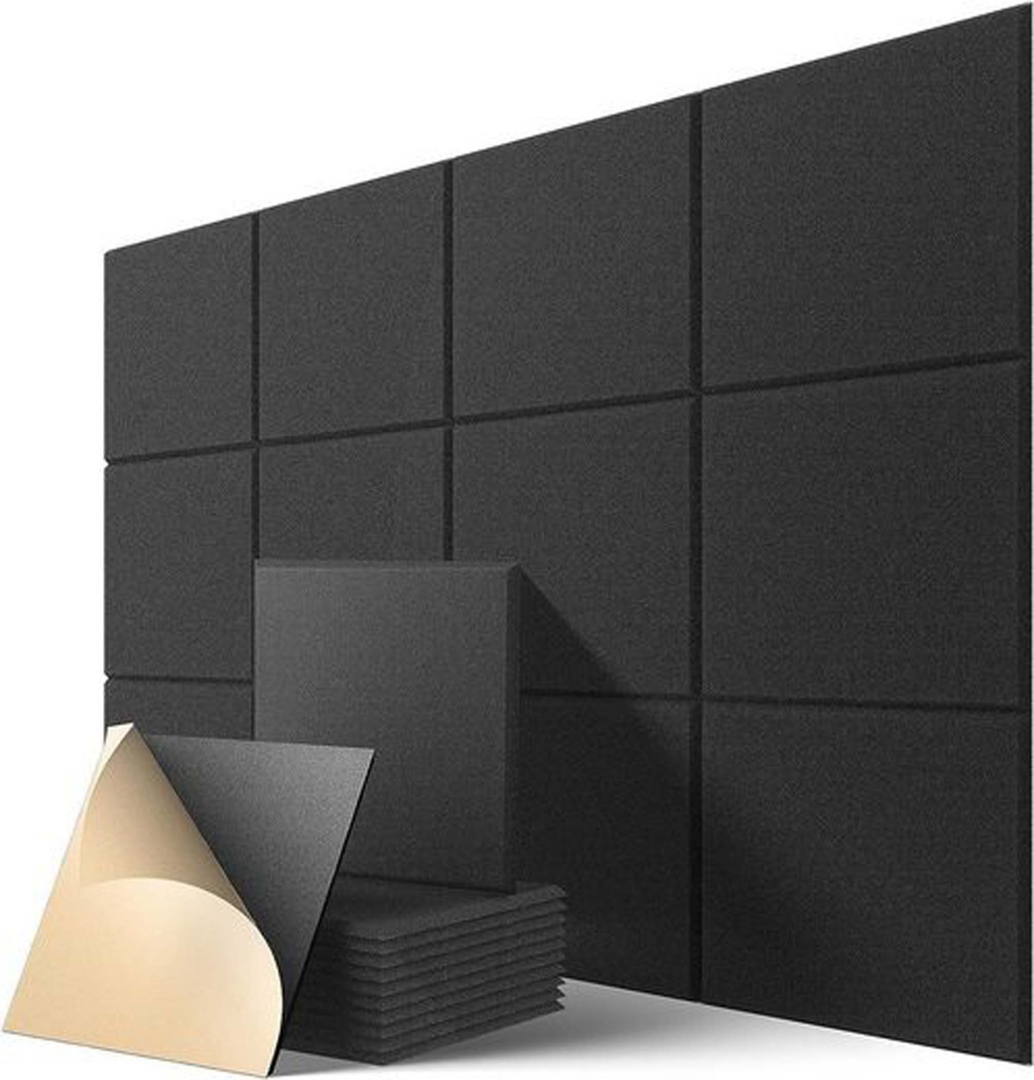 Akustikplatte 12 Stück Akustikplatten Selbstklebend, 30*30cm