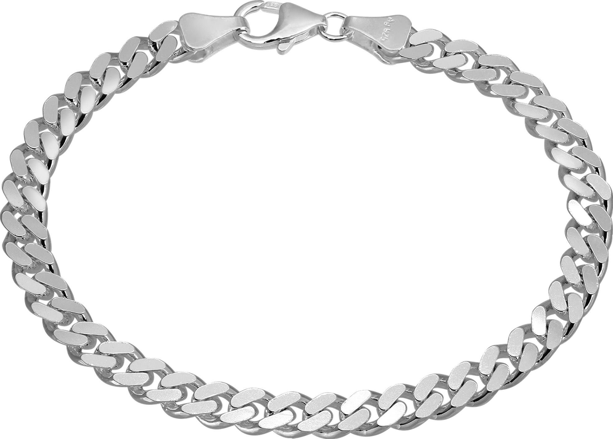 SilberDream Silberarmband SilberDream Armschmuck 21cm silber (Armband), Damen, Herren Armband ca. 21cm, 925 Sterling Silber, Farbe: silber