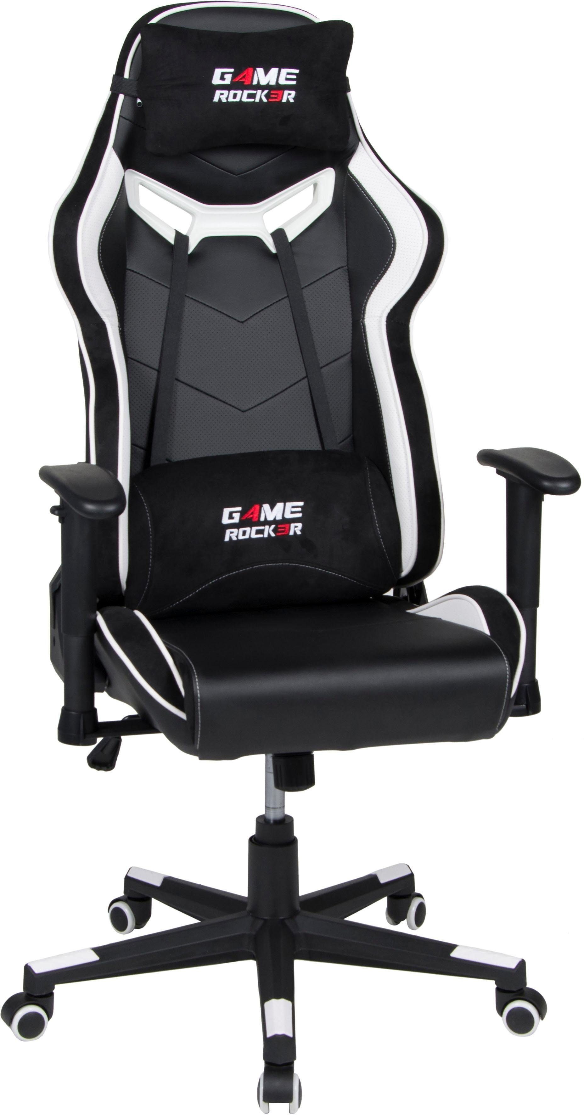 Duo Collection Gaming-Stuhl Game-Rocker G-30 schwarz/weiß | schwarz/weiß | schwarz/weiß