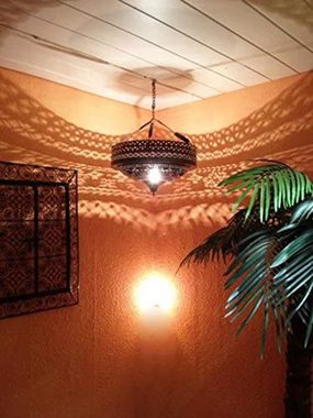 Marrakesch Orient & Mediterran Interior Deckenleuchte Orientalische Lampe Pendelleuchte Rostoptik Ashya