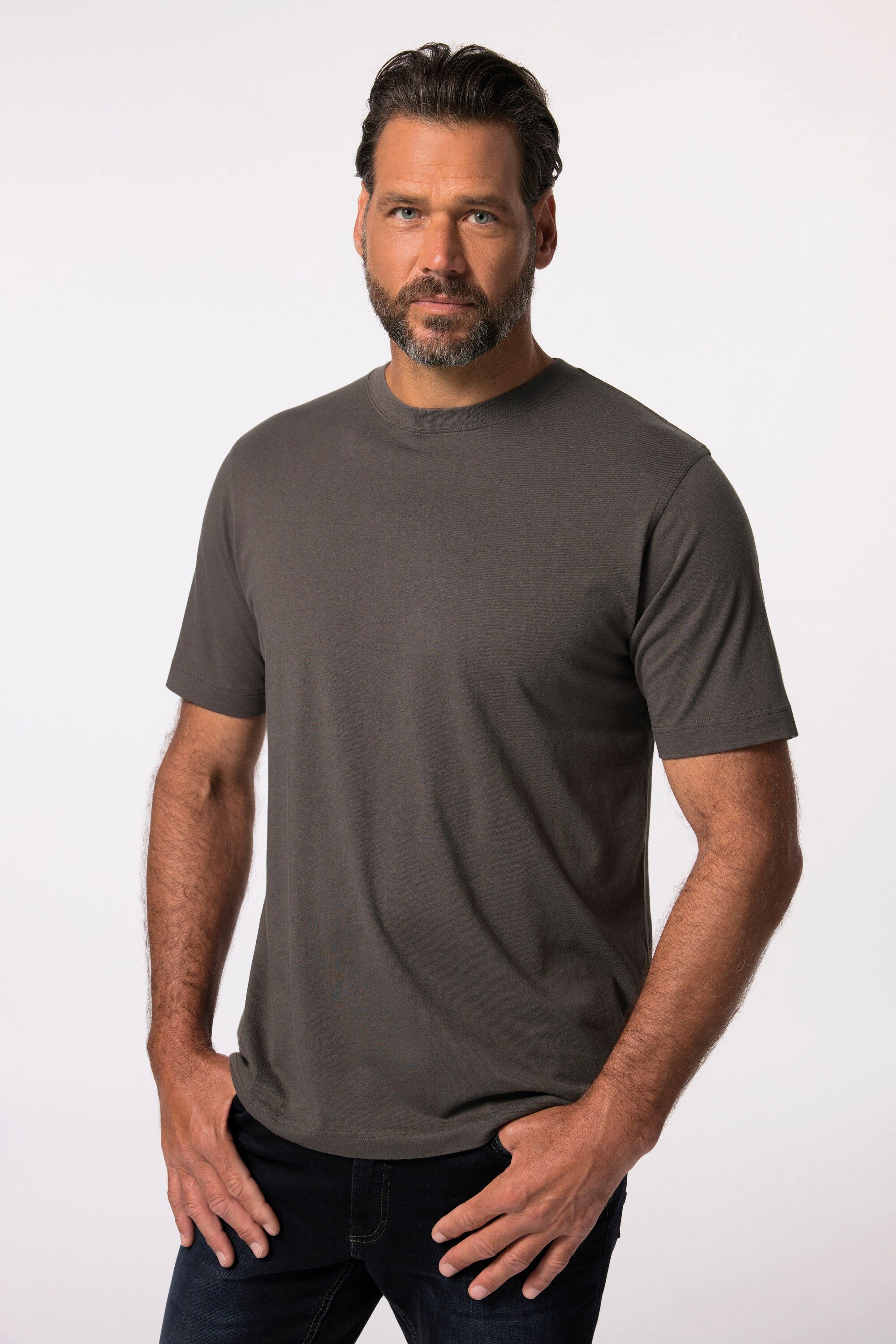 JP1880 T-Shirt T-Shirt Basic Rundhals gekämmte Baumwolle günstig online kaufen