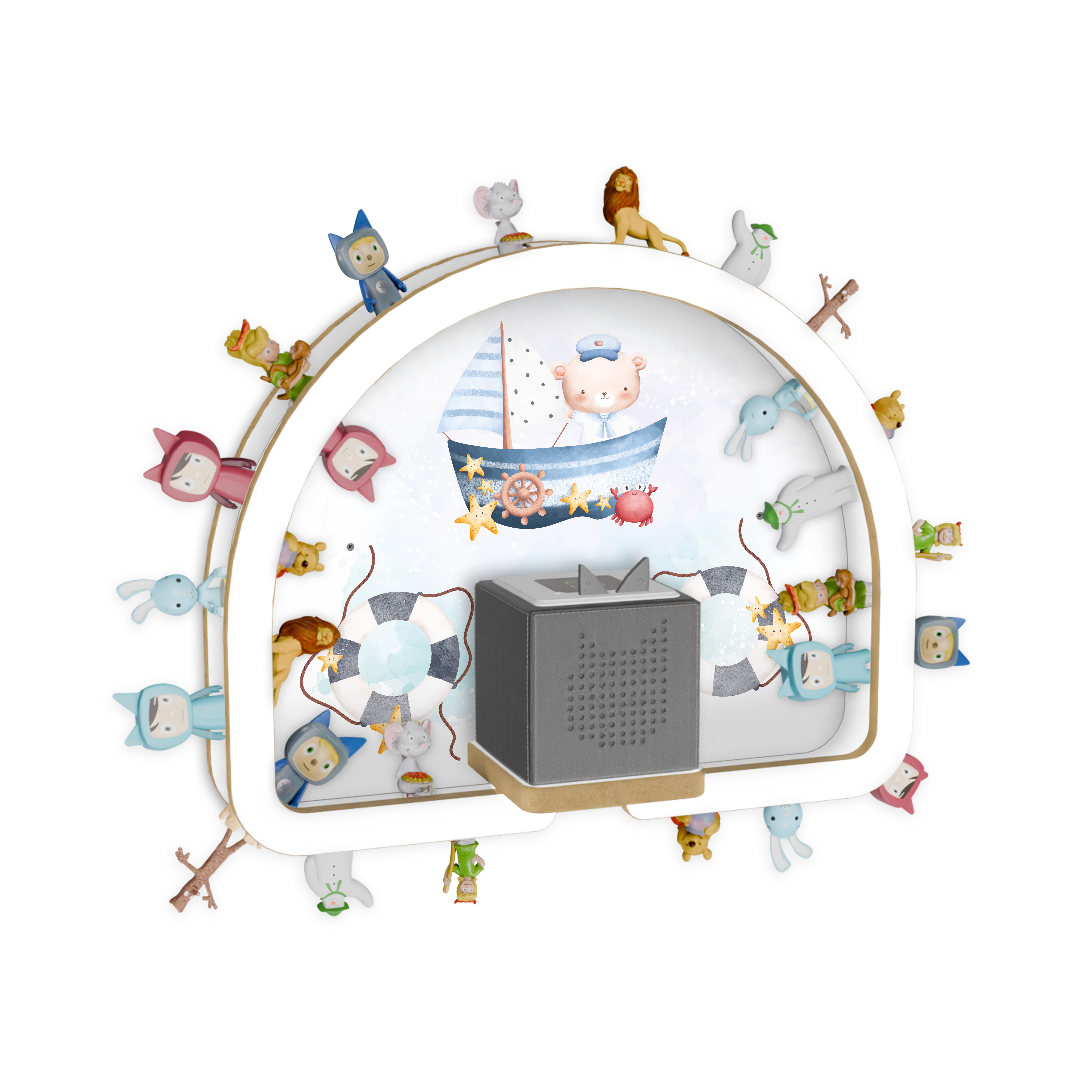 Holzura Kinderregal Tonie Regal Regenbogen mit günstig online kaufen