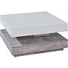Gestell/Tischplatte: beton/weiß