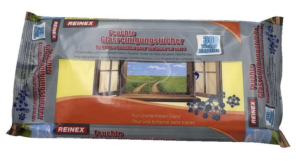 Reinex REINEX feuchte Reinigungstücher für Glas Reinigungstücher