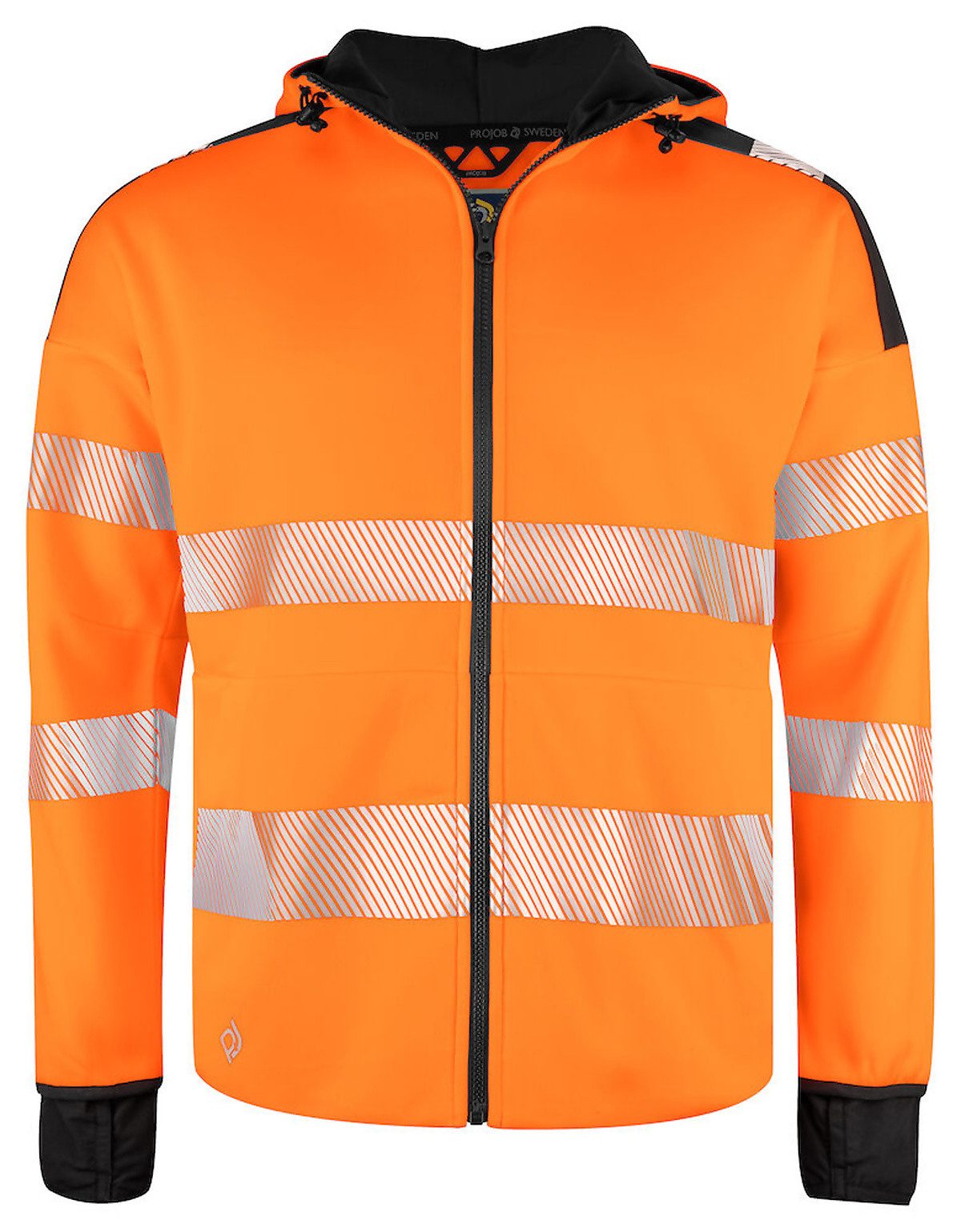 ProJob Arbeitsjacke 6110 Kapuzenjacke EN ISO 20471 Klasse 3/2