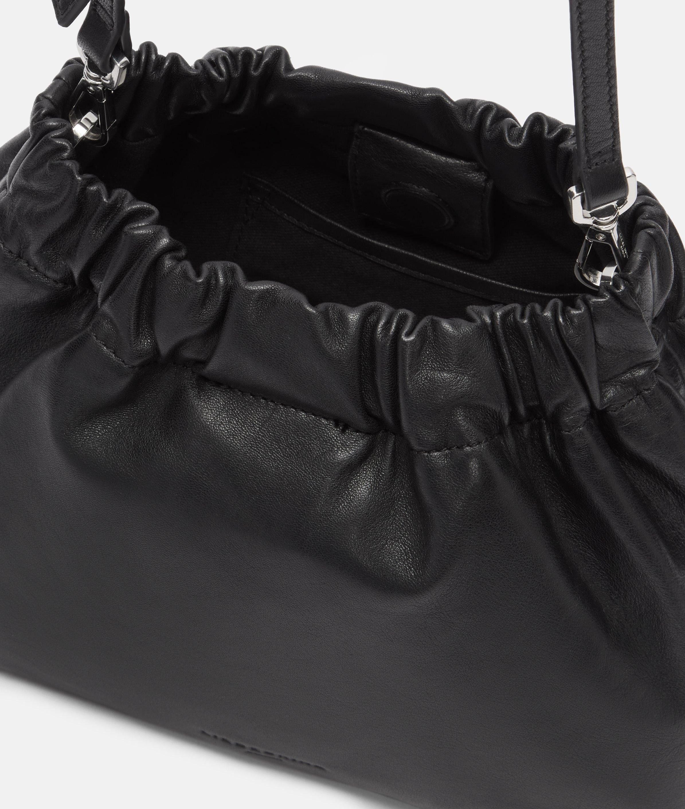 Liebeskind Berlin Schultertasche Hobo, Handliche Hobo-Bag aus natürlich genarbtem Leder