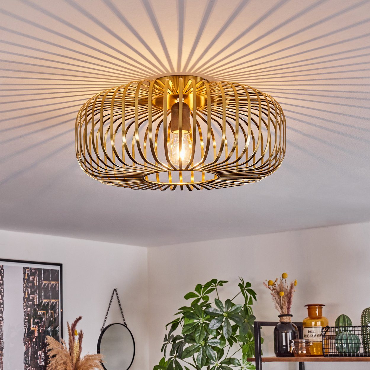 hofstein Deckenleuchte moderne Deckenlampe aus Metall günstig online kaufen