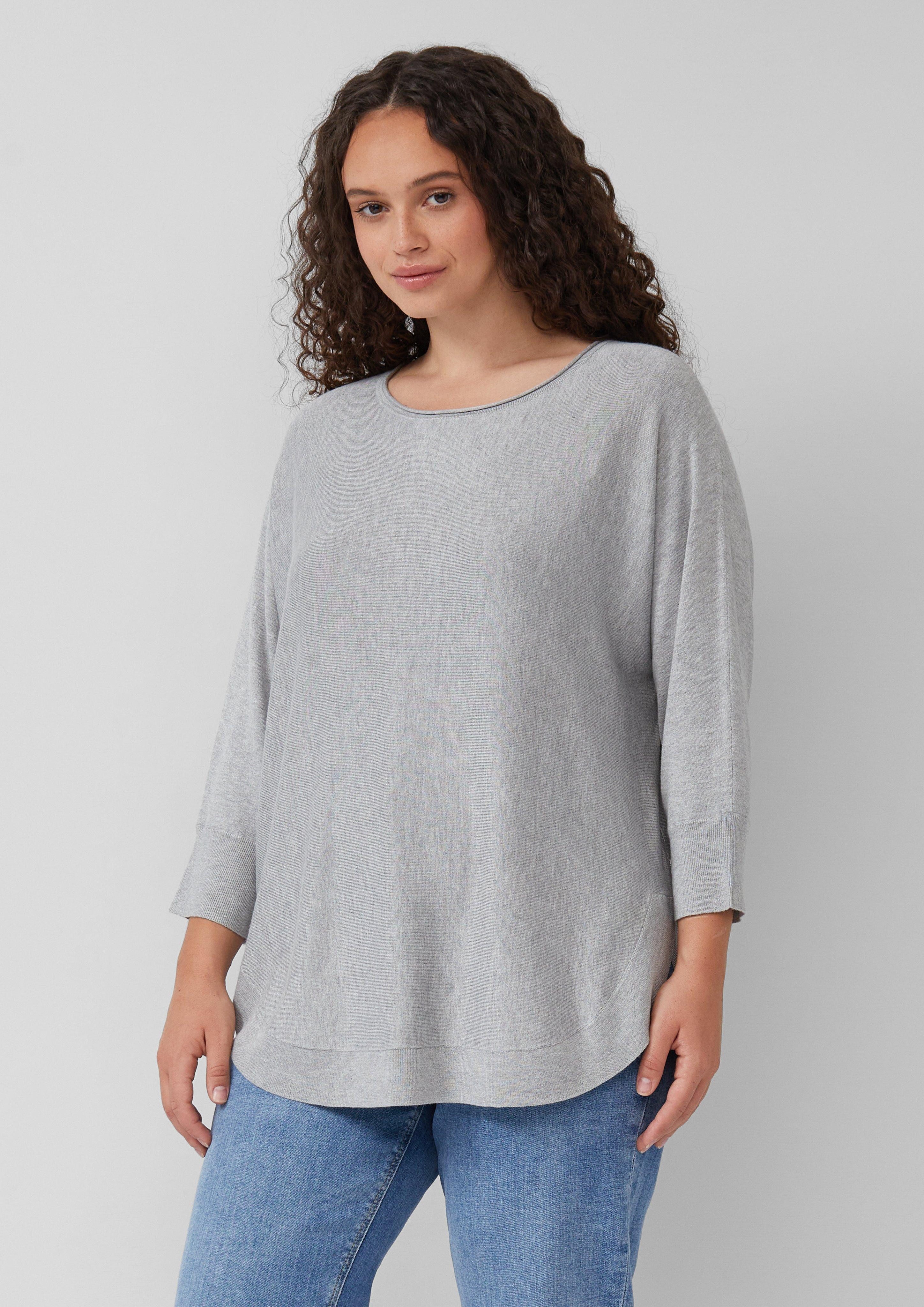 QS Strickpullover Strickpullover mit Fledermausarm günstig online kaufen