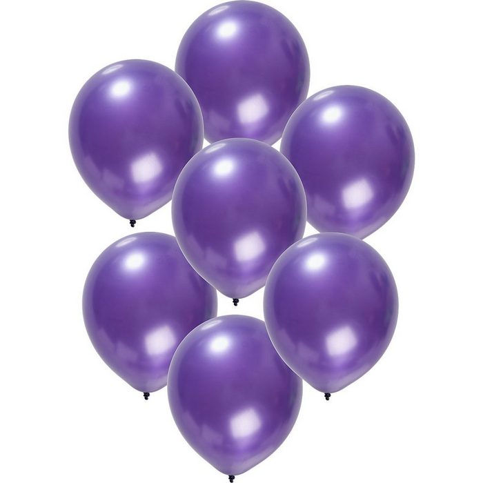 Folat Luftballon Luftballons metallic lila 30 cm 50 Stück