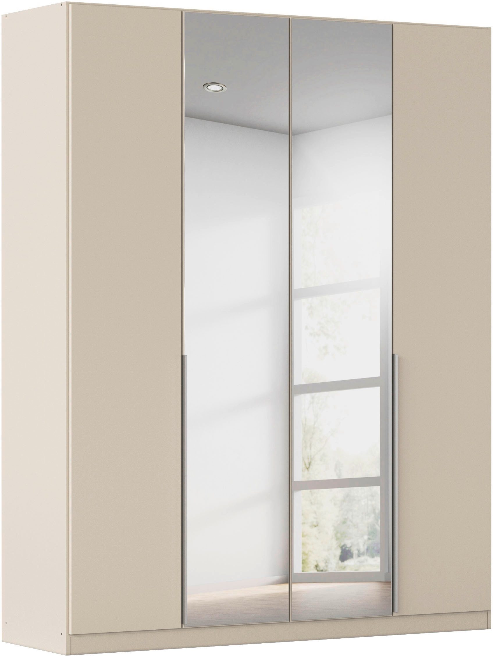 OTTO home Drehtürenschrank Kleiderschrank Schrank Garderobe AGORDO mit Dekor- oder Hochglanzfront (in zwei Griff-Farben, Breiten 91-405 cm) durchdachte Innenausstattung, in 8 Breiten und 2 Höhen MADE IN GERMANY