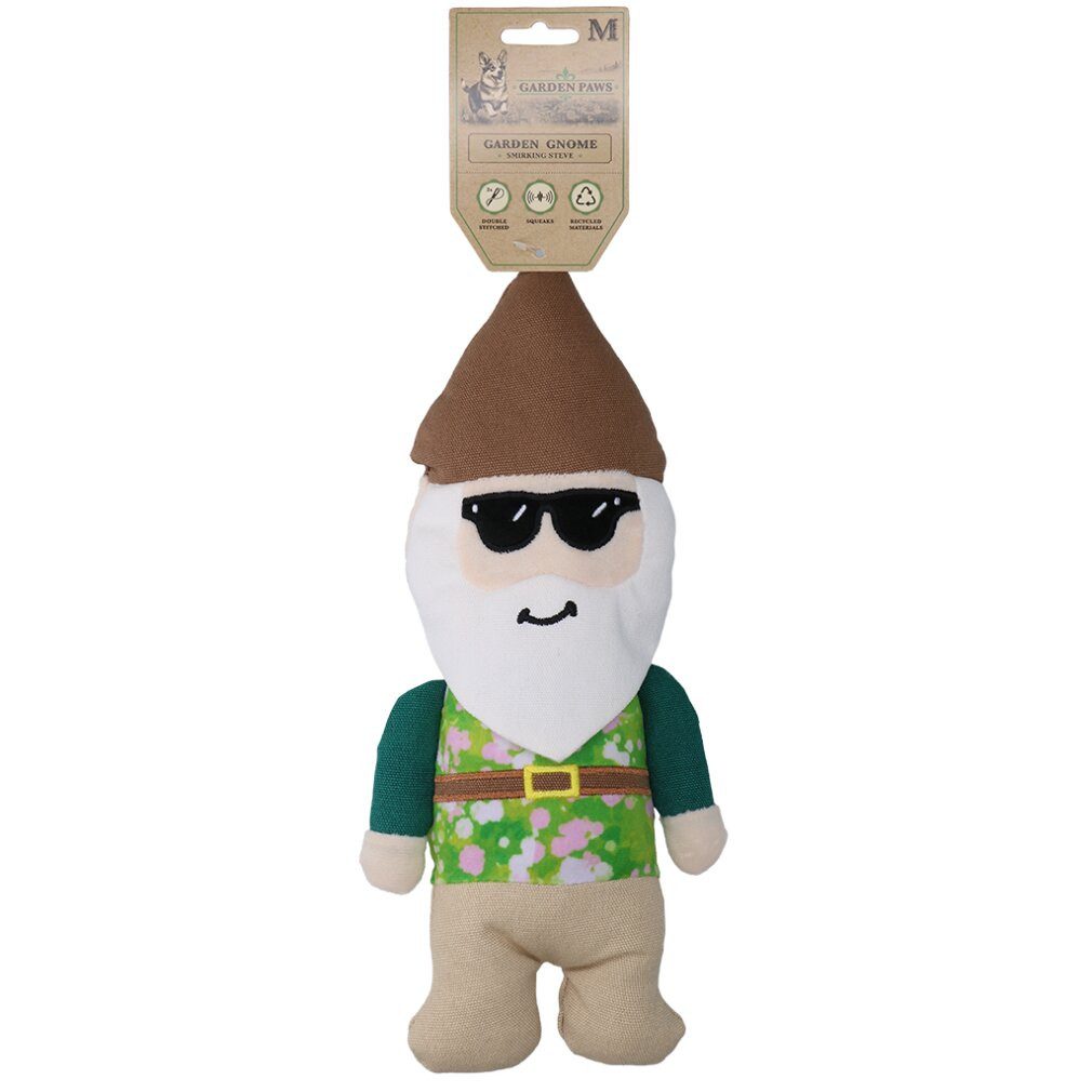 Garden Paws Tierquietschie Garden Gnome Smirking Steve M