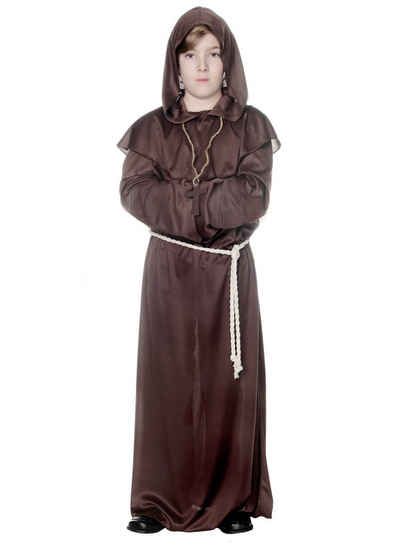 Underwraps Kostüm Mönch Kostüm für Kinder braun, Eignet sich gleichermaßen für mittelalterliche Mönche wie moderne S