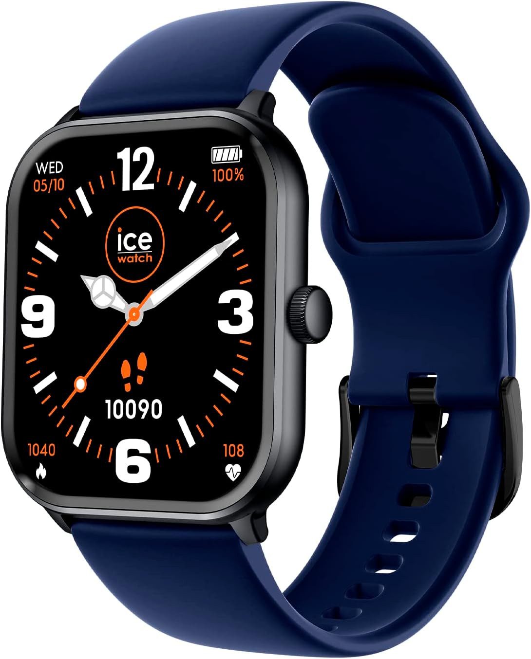 ice-watch Smartwatch (4,4 cm, android ios), Digitale Smartwatch mit Silikonarmband Herzfrequenz Kalender IP68
