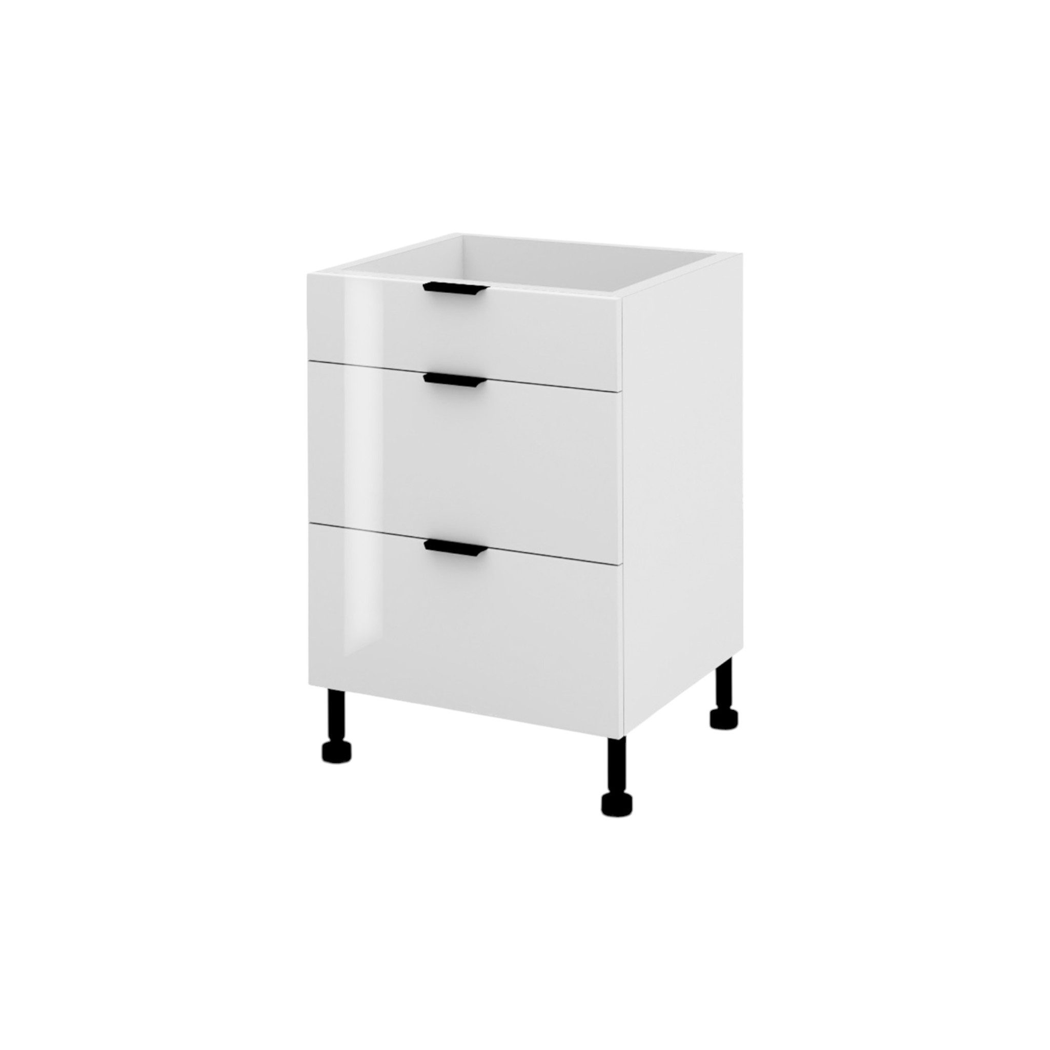 ROYAL24_MARKT Unterschrank – Maximale Ordnung und moderner Komfort (Küchen Unterschrank, 1-St., Lunara – D60S3) Feinste Qualität - Modern - Zeitlos